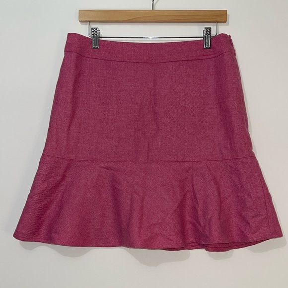 Gap Y2K Vintage Wool Trumpet Skirt Pink Size 8 - Picture 5 of 10